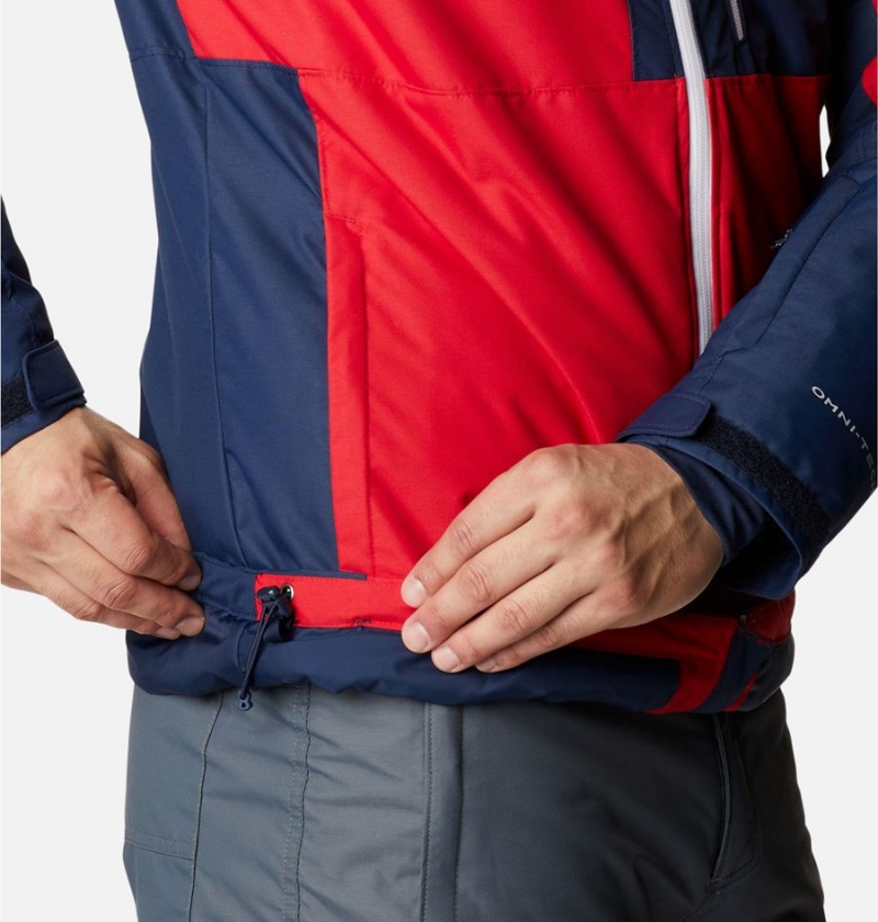 Red Columbia Timberturner II Men's Ski Jacket | 43950QMJY