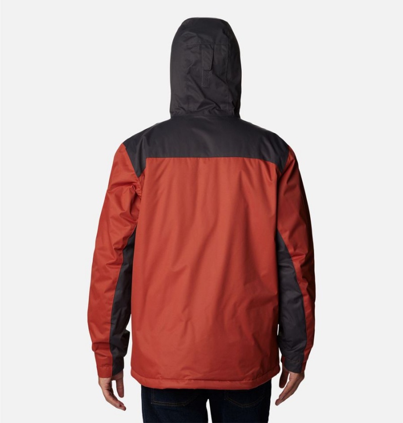 Red Columbia Tipton Peak II Insulated Men's Rain Jacket | 24015VJQT