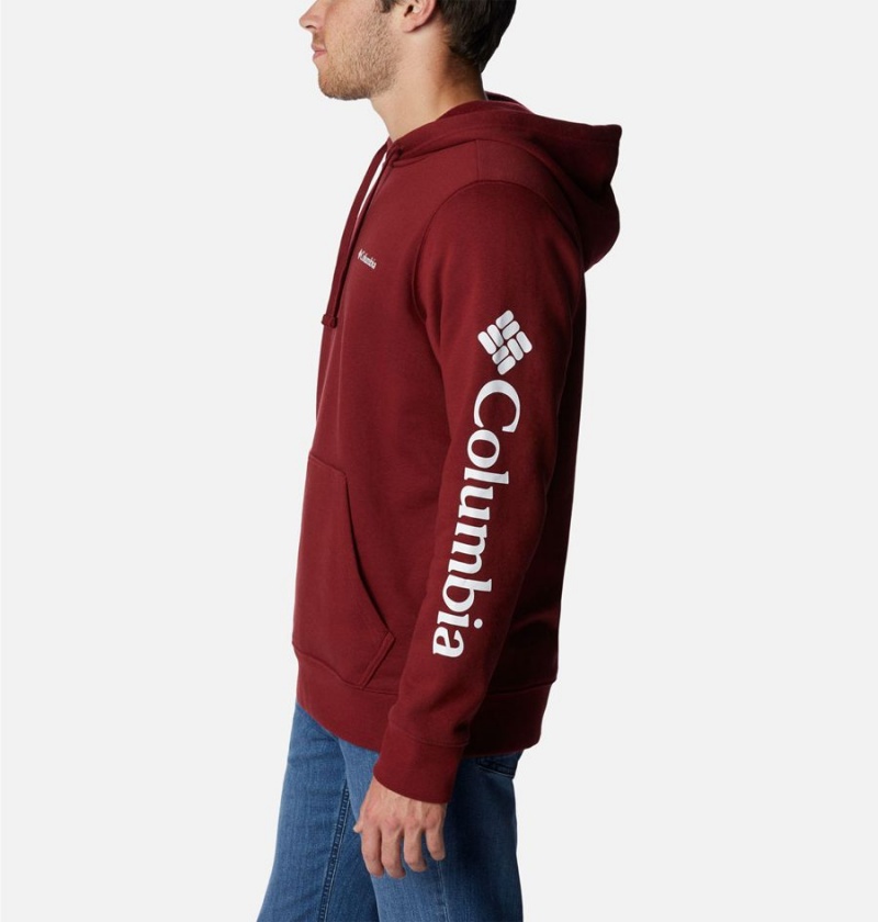 Red Columbia Trek Men's Hoodie | 09328JLFE