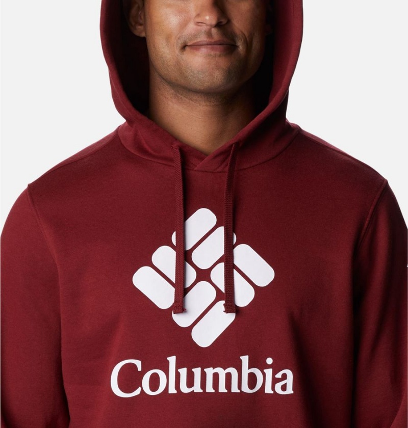 Red Columbia Trek Men's Hoodie | 28154MQEH