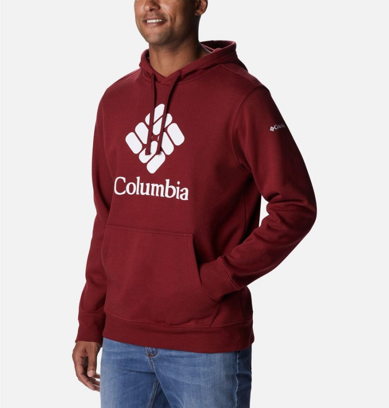 Red Columbia Trek Men's Hoodie | 28154MQEH