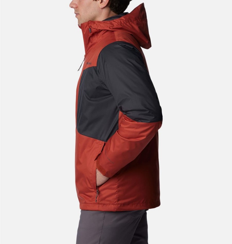 Red Columbia Wallowa Park Interchange Men's 3 In 1 Jackets | 47628QIRC