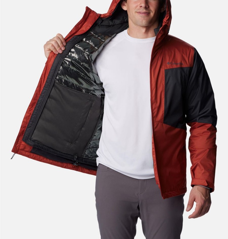 Red Columbia Wallowa Park Interchange Men's 3 In 1 Jackets | 47628QIRC