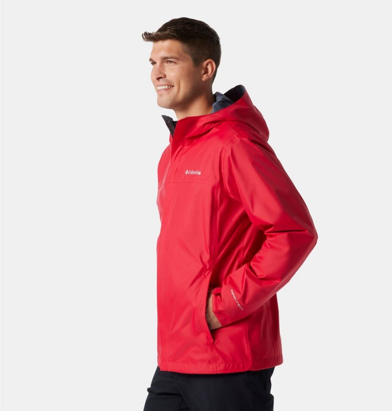 Red Columbia Watertight II Men's Rain Jacket | 17426FBTR