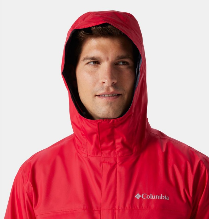 Red Columbia Watertight II Men's Rain Jacket | 17426FBTR