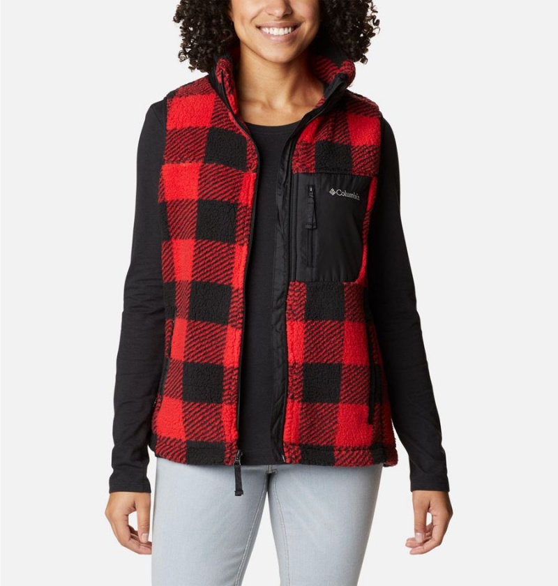 Red Columbia West Bend Women's Vest | 95736JCIM