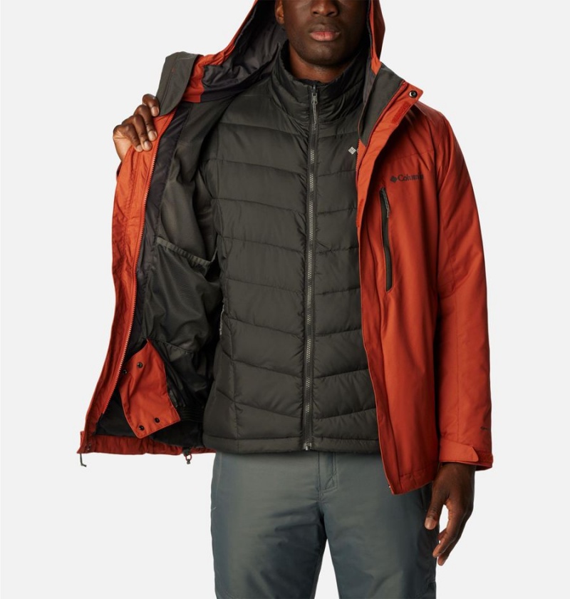 Red Columbia Whirlibird IV Interchange Men's Ski Jacket | 03758QBLS