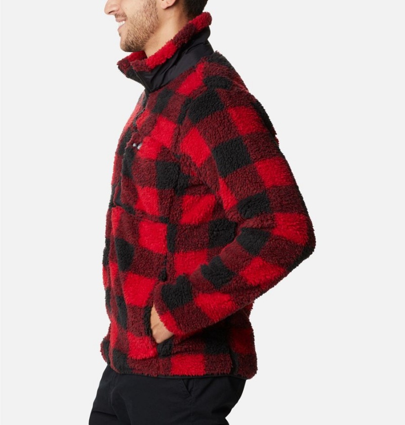 Red Columbia Winter Pass Printed Men's Fleece Jacket | 56472GEYC