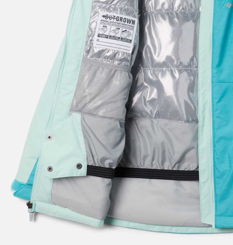 Turquoise Columbia Alpine Action II Kids' Jacket | 43657ZEBL