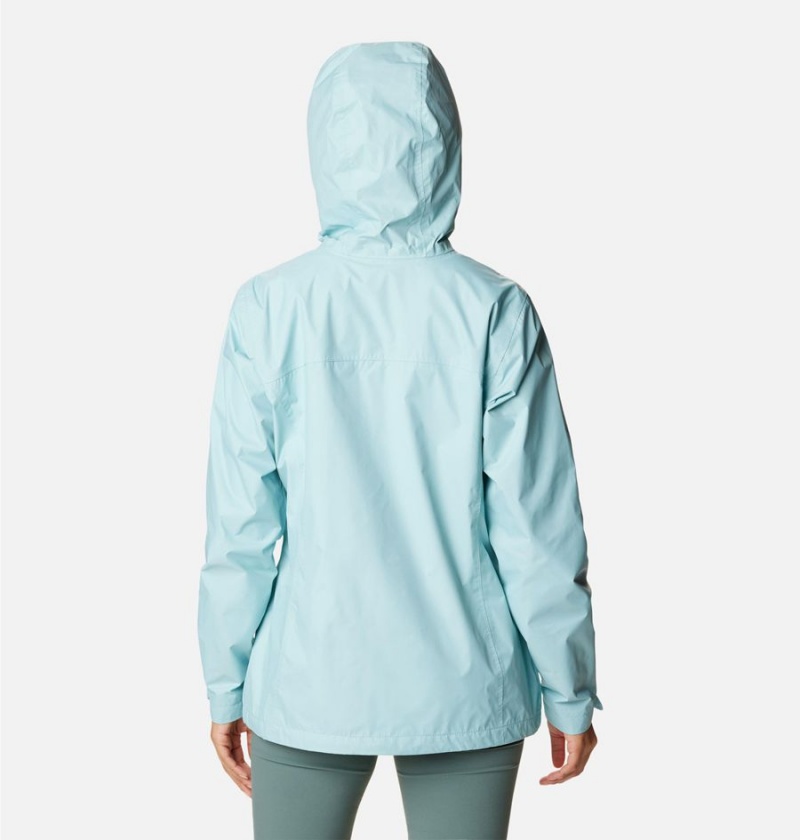 Turquoise Columbia Arcadia II Women's Rain Jacket | 82359EMTC