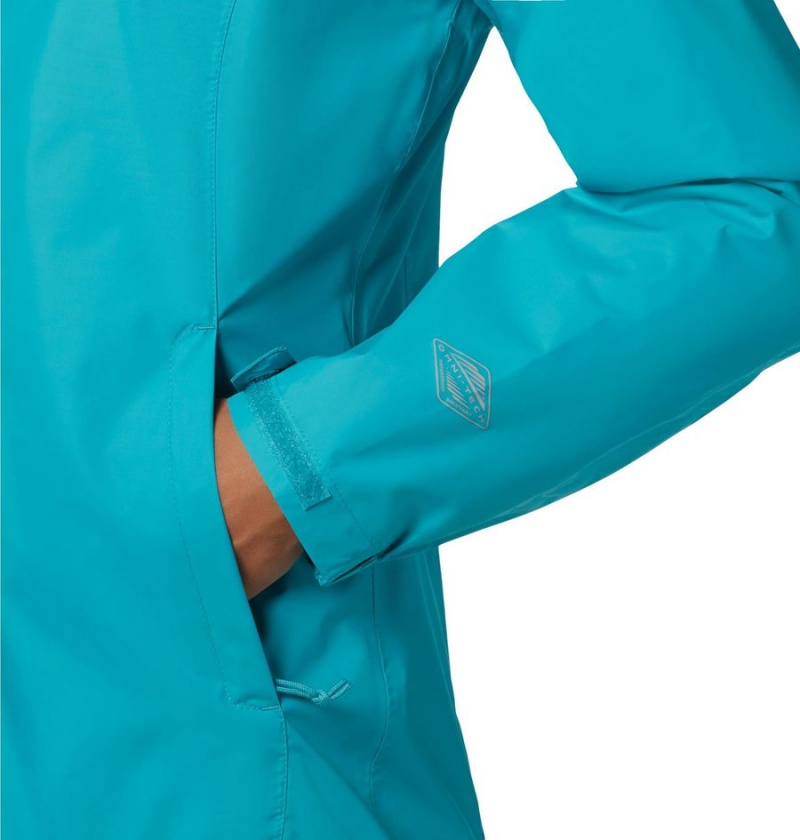 Turquoise Columbia Arcadia II Women's Rain Jacket | 29673NFGC