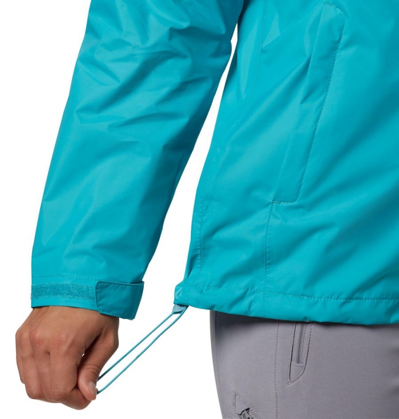 Turquoise Columbia Arcadia II Women's Rain Jacket | 29673NFGC