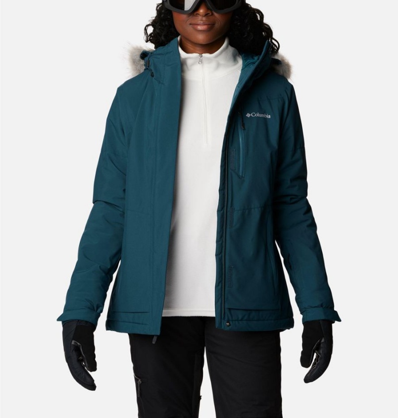 Turquoise Columbia Ava Alpine Insulated Women's Ski Jacket | 95378XFWJ