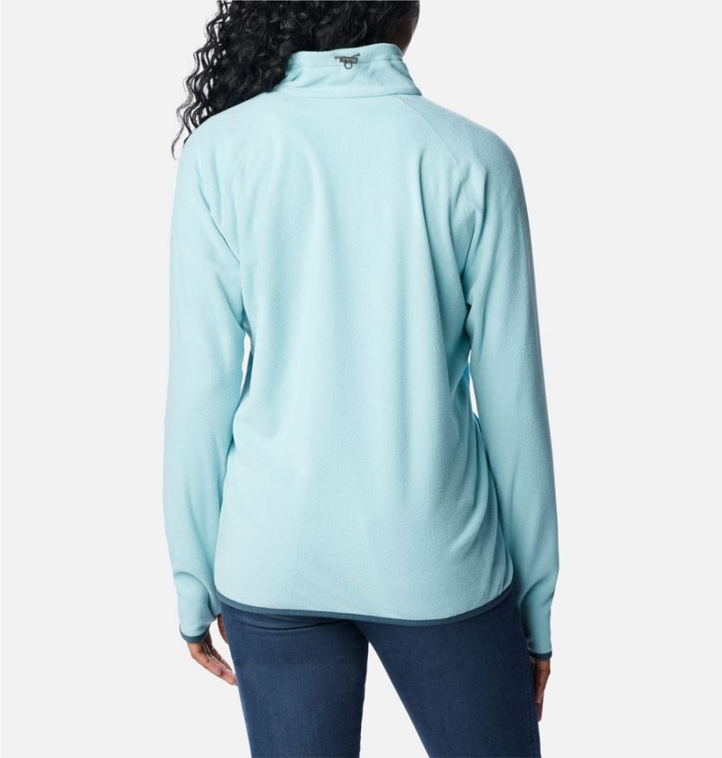 Turquoise Columbia Back Beauty Full Zip Women's Fleece Jacket | 72098ZULD