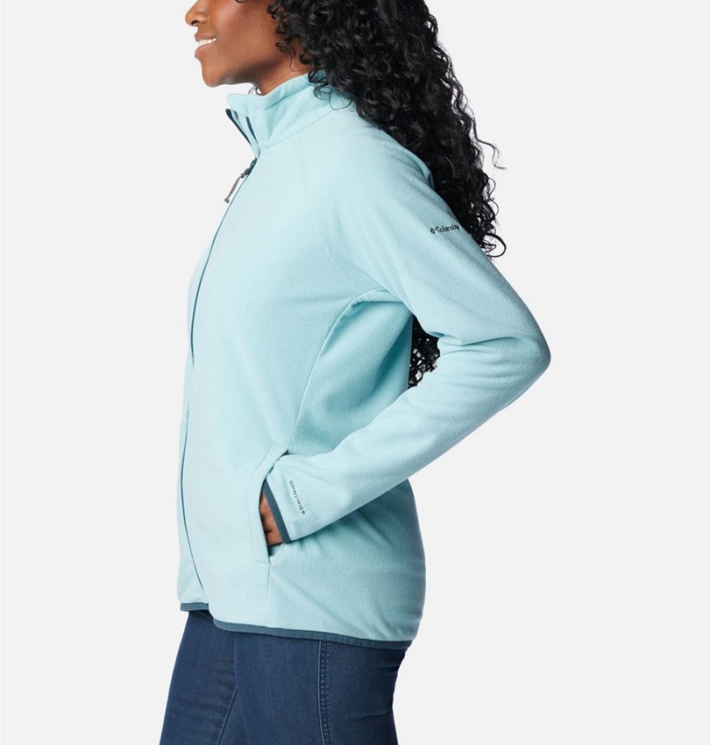 Turquoise Columbia Back Beauty Full Zip Women's Fleece Jacket | 72098ZULD