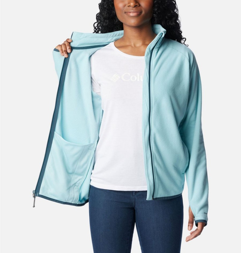 Turquoise Columbia Back Beauty Full Zip Women's Fleece Jacket | 72098ZULD