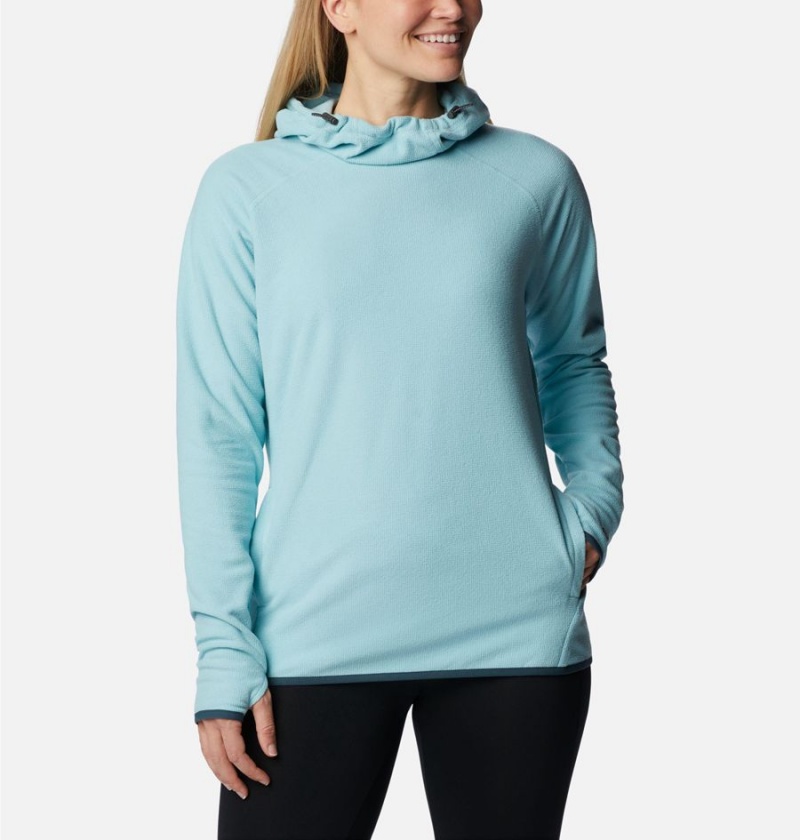 Turquoise Columbia Back Beauty Pullover Women\'s Hoodie | 69208DVOI