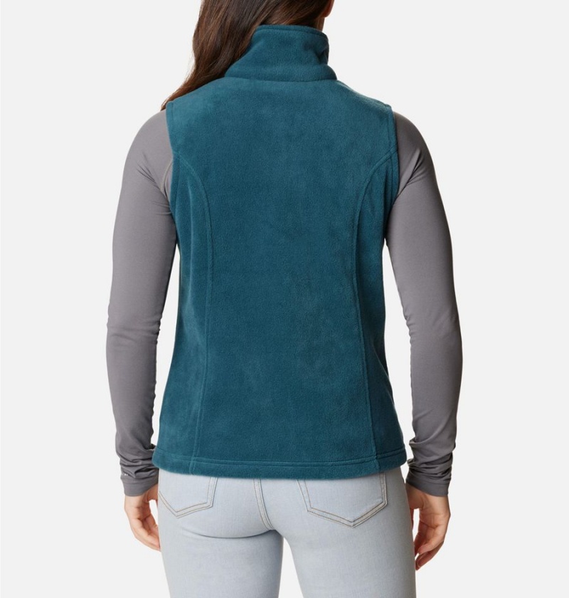 Turquoise Columbia Benton Springs Fleece Women's Vest | 57689KNDV