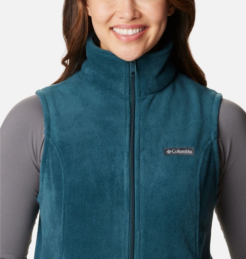 Turquoise Columbia Benton Springs Fleece Women's Vest | 57689KNDV