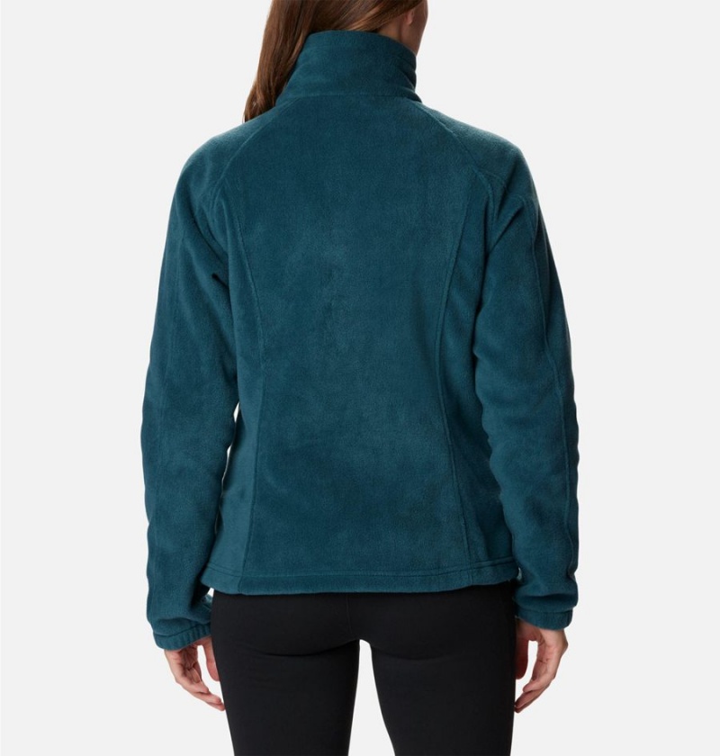 Turquoise Columbia Benton Springs Full Zip Women's Fleece Jacket | 91028EOUS