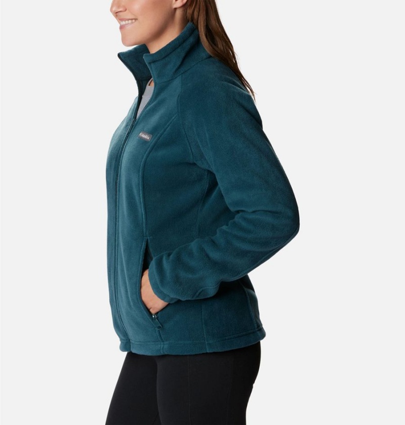 Turquoise Columbia Benton Springs Full Zip Women's Fleece Jacket | 91028EOUS