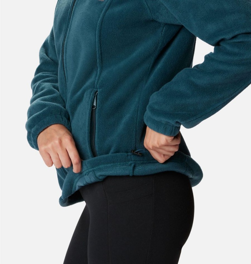 Turquoise Columbia Benton Springs Full Zip Women's Fleece Jacket | 91028EOUS