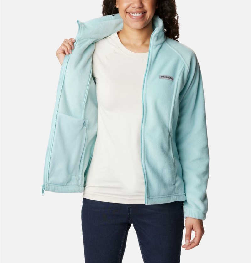 Turquoise Columbia Benton Springs Full Zip Women's Fleece Jacket | 63019NHWR