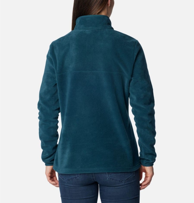 Turquoise Columbia Benton Springs Half Snap Fleece Women's Pullover | 86912DXTR