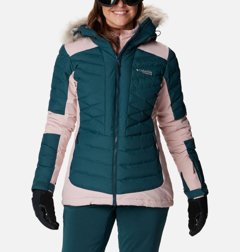 Turquoise Columbia Bird Mountain II Insulated Women\'s Puffer Jacket | 84012ZAON