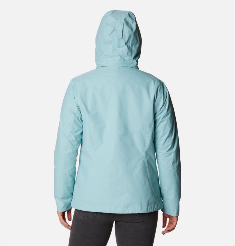 Turquoise Columbia Bugaboo II Fleece Interchange Women's Ski Jacket | 69712HBXK