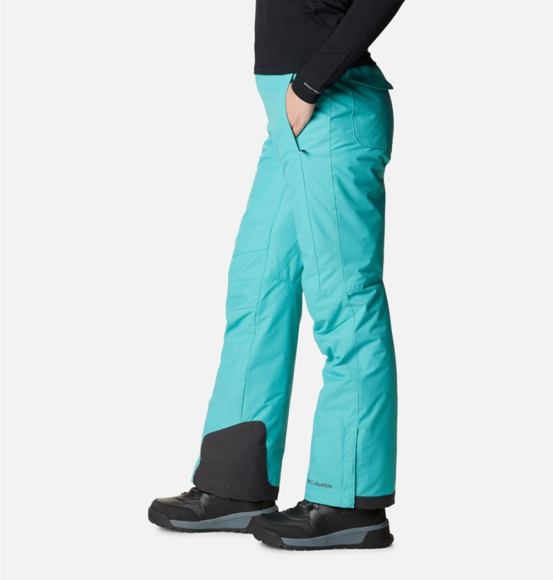 Turquoise Columbia Bugaboo Omni Heat Insulated Ski Women's Pants | 47503NYMI