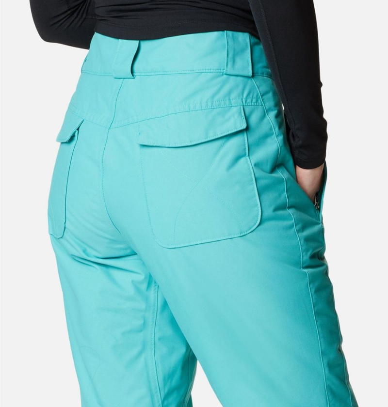 Turquoise Columbia Bugaboo Omni Heat Insulated Ski Women's Pants | 47503NYMI