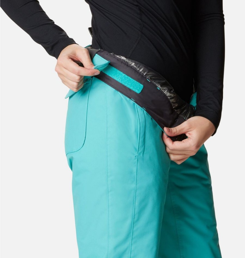 Turquoise Columbia Bugaboo Omni Heat Insulated Ski Women's Pants | 47503NYMI