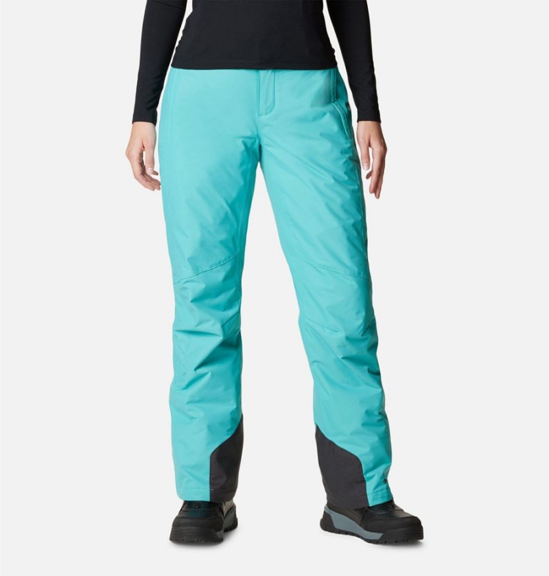 Turquoise Columbia Bugaboo Omni Heat Insulated Ski Women\'s Pants | 47503NYMI