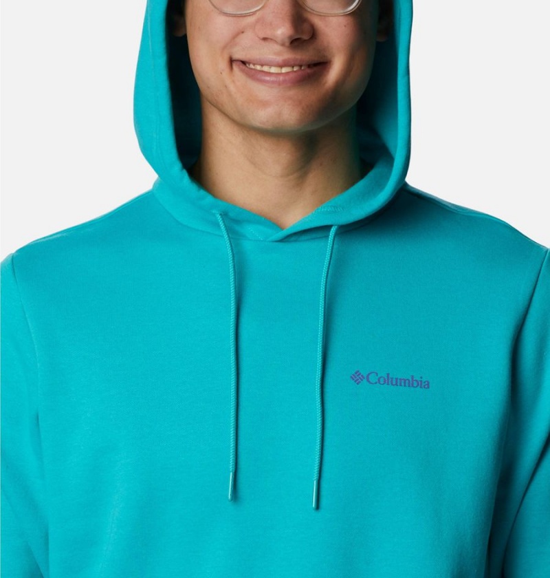 Turquoise Columbia CSC Graphic Men's Hoodie | 06582WHBI