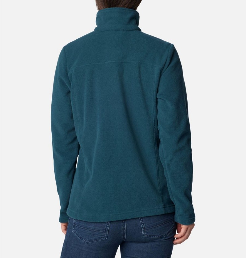 Turquoise Columbia Castle Dale Full Zip Women's Fleece Jacket | 61395NQCI