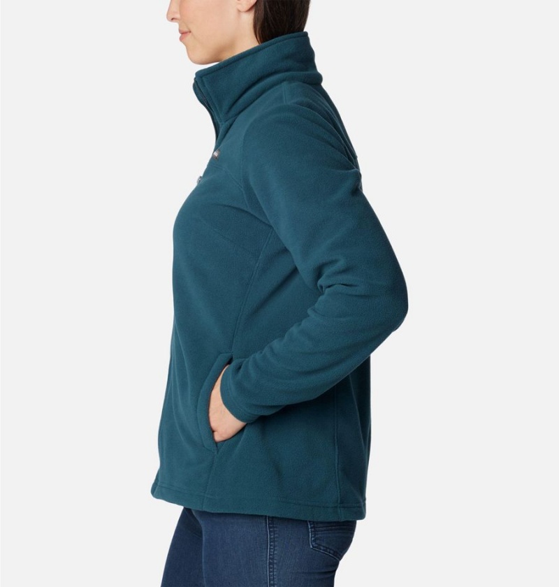 Turquoise Columbia Castle Dale Full Zip Women's Fleece Jacket | 61395NQCI