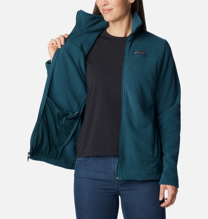 Turquoise Columbia Castle Dale Full Zip Women's Fleece Jacket | 61395NQCI