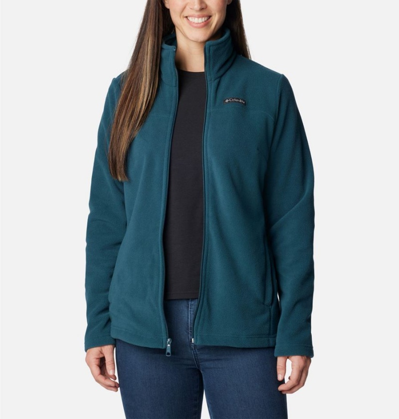 Turquoise Columbia Castle Dale Full Zip Women's Fleece Jacket | 61395NQCI