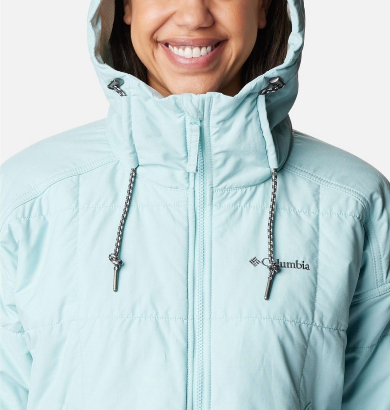 Turquoise Columbia Chatfield Hill Novelty Women's Coats | 94612NSKE