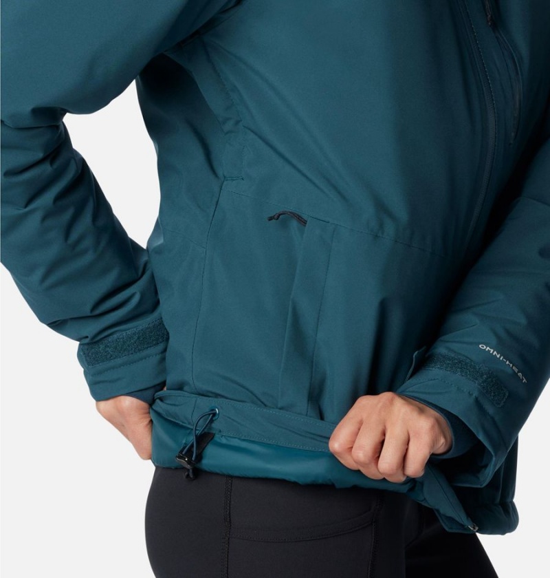 Turquoise Columbia Explorer's Edge Insulated Women's Puffer Jacket | 72853NDWH