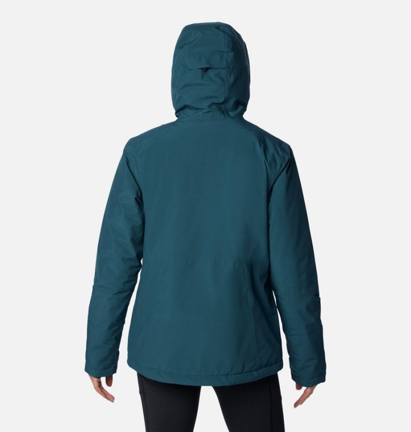 Turquoise Columbia Explorer's Edge Insulated Women's Puffer Jacket | 72853NDWH