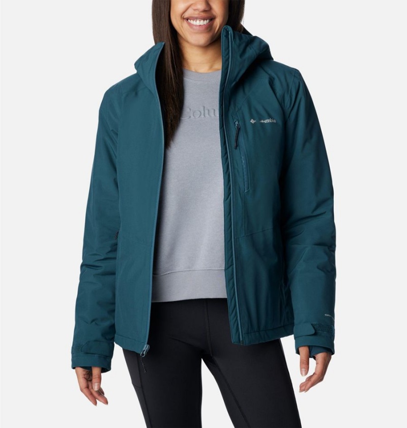 Turquoise Columbia Explorer's Edge Insulated Women's Puffer Jacket | 72853NDWH