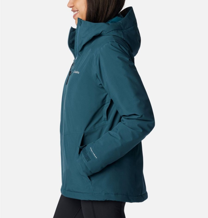 Turquoise Columbia Explorer's Edge Insulated Women's Puffer Jacket | 72853NDWH