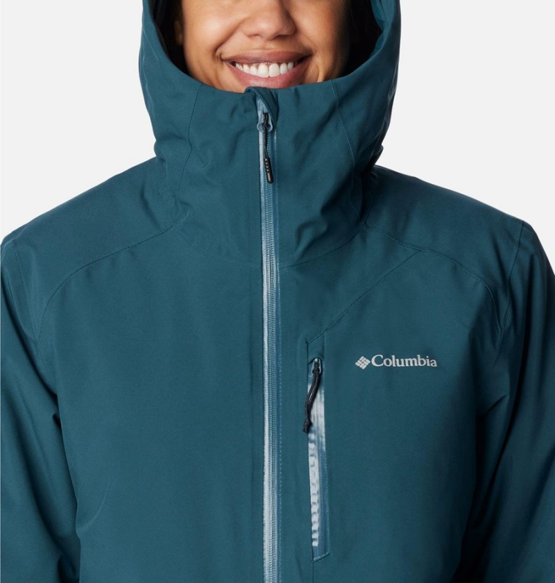 Turquoise Columbia Explorer's Edge Insulated Women's Puffer Jacket | 72853NDWH