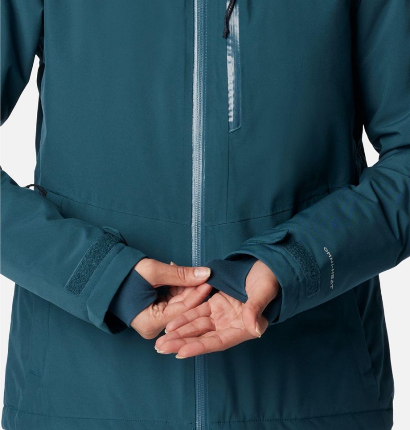 Turquoise Columbia Explorer's Edge Insulated Women's Puffer Jacket | 72853NDWH