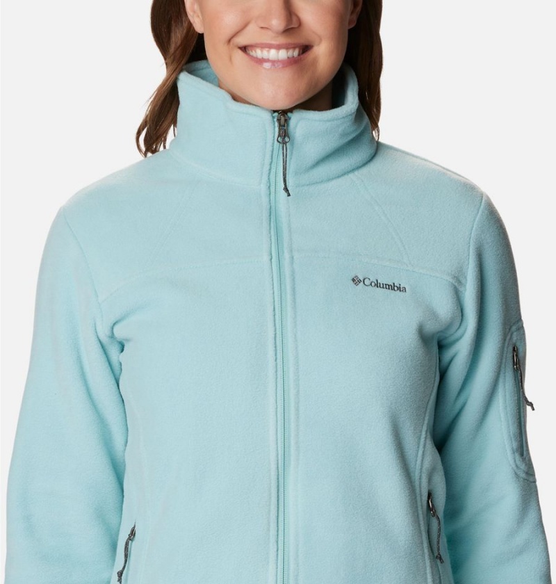 Turquoise Columbia Fast Trek II Women's Fleece Jacket | 34890DONW