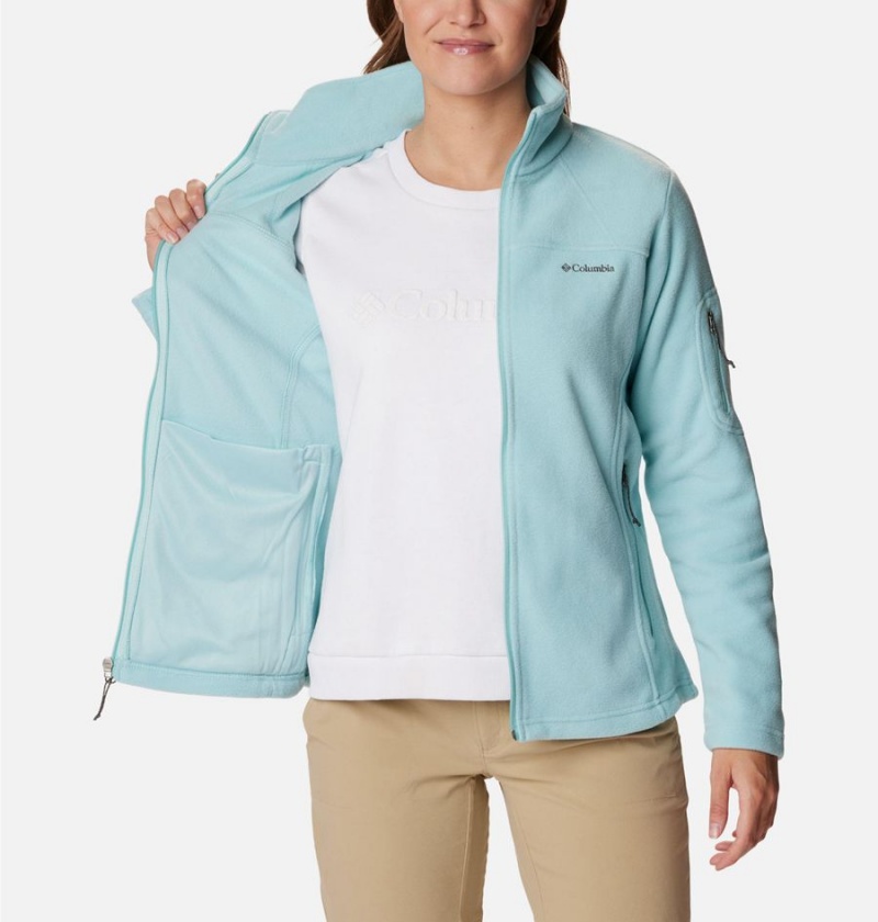 Turquoise Columbia Fast Trek II Women's Fleece Jacket | 34890DONW