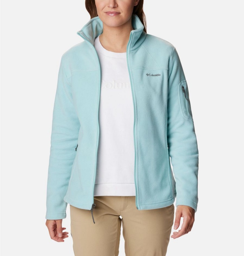 Turquoise Columbia Fast Trek II Women's Fleece Jacket | 34890DONW