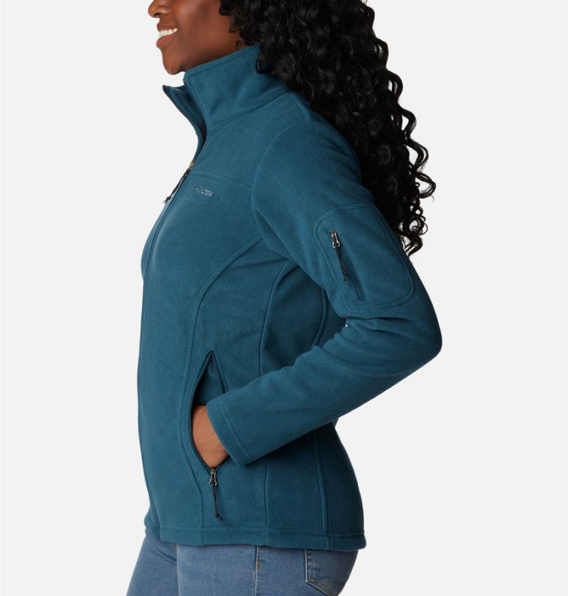 Turquoise Columbia Fast Trek II Women's Fleece Jacket | 61793NGCW